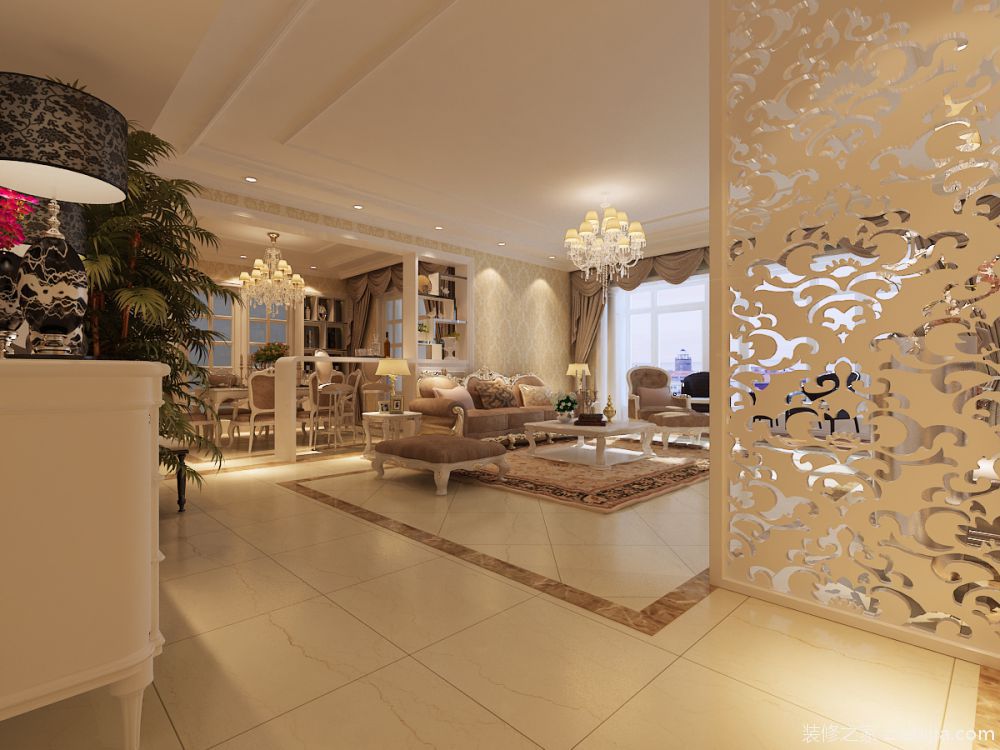 2024全屋定制裝修設(shè)計(jì)歐式古典隔斷要注意哪些？該如何搭配？