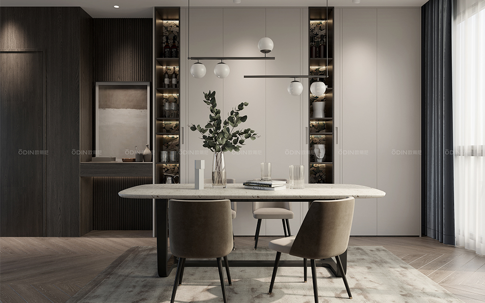 派系列裝修風格餐廳酒柜效果圖大全裝修風格全屋定制效果圖大全0