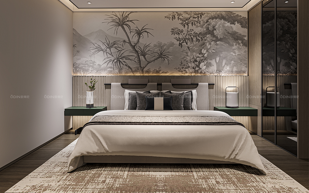 源系列裝修風(fēng)格臥室床頭背景+衣柜效果圖大全裝修風(fēng)格全屋定制效果圖大全8